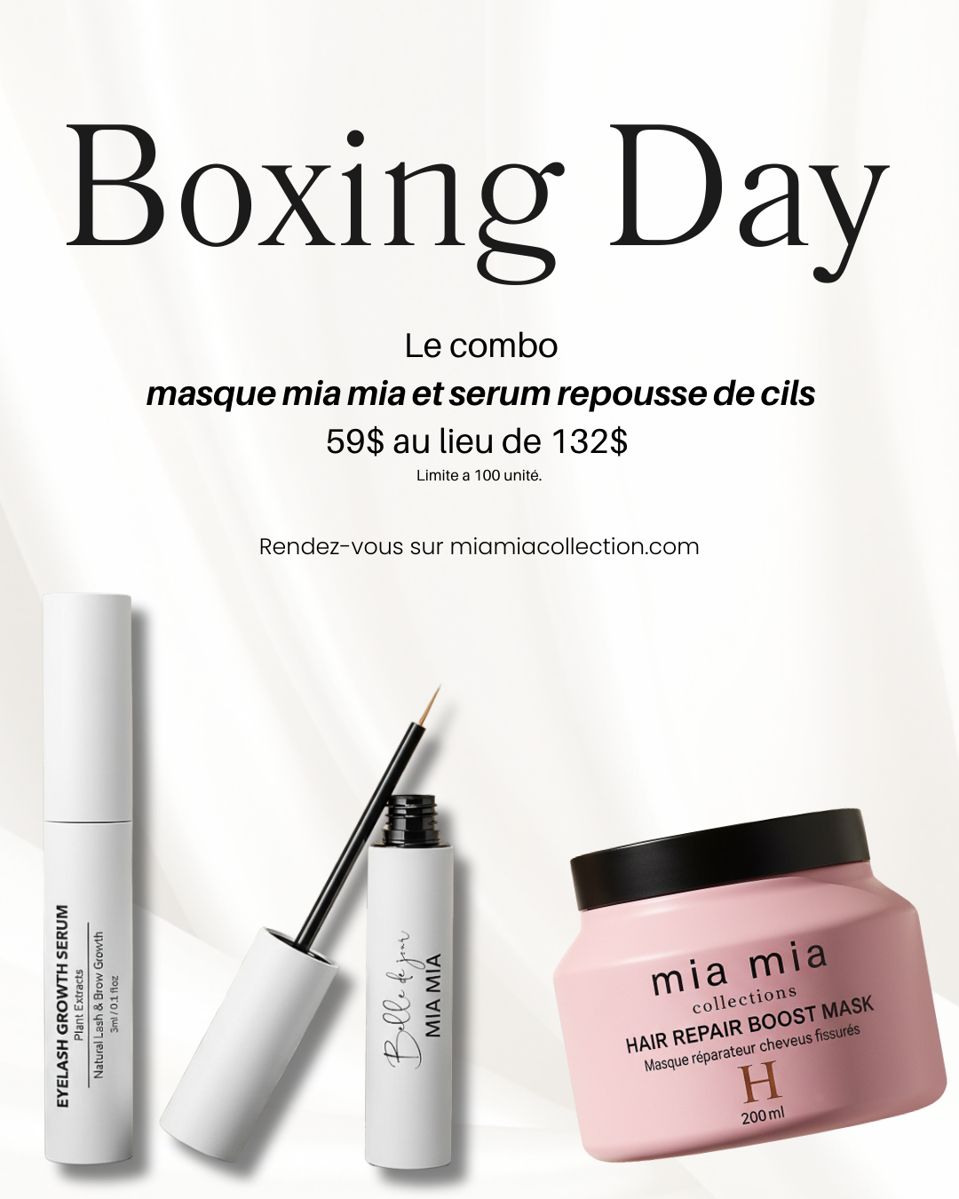 Combo Beauté – Sérum Repousse des Cils & Masque Capillaire